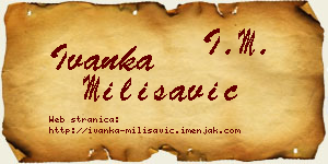 Ivanka Milisavić vizit kartica